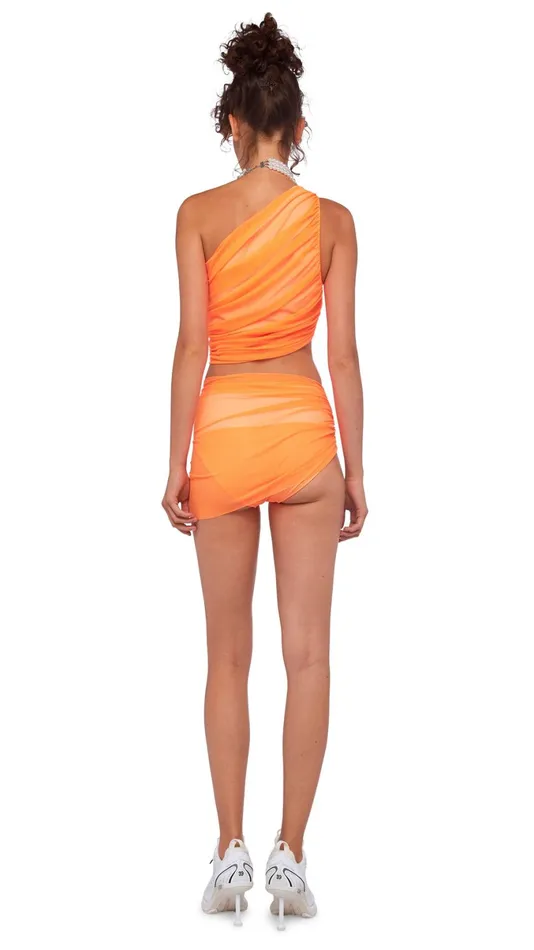 Norma Kamali Swimwear DIANA BOTTOM Neon Orange 8211 Clothing