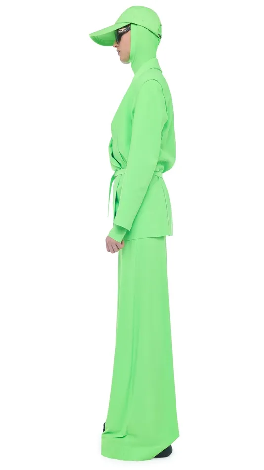 Norma Kamali Swimwear ELEPHANT PANT Neon Green 8211 Clothing