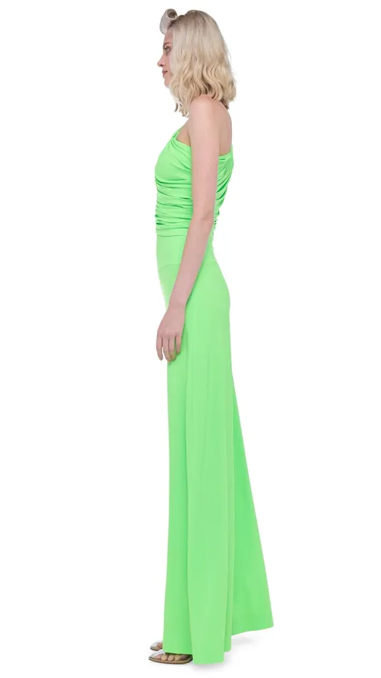 Norma Kamali Swimwear ELEPHANT PANT Neon Green 8211 Clothing