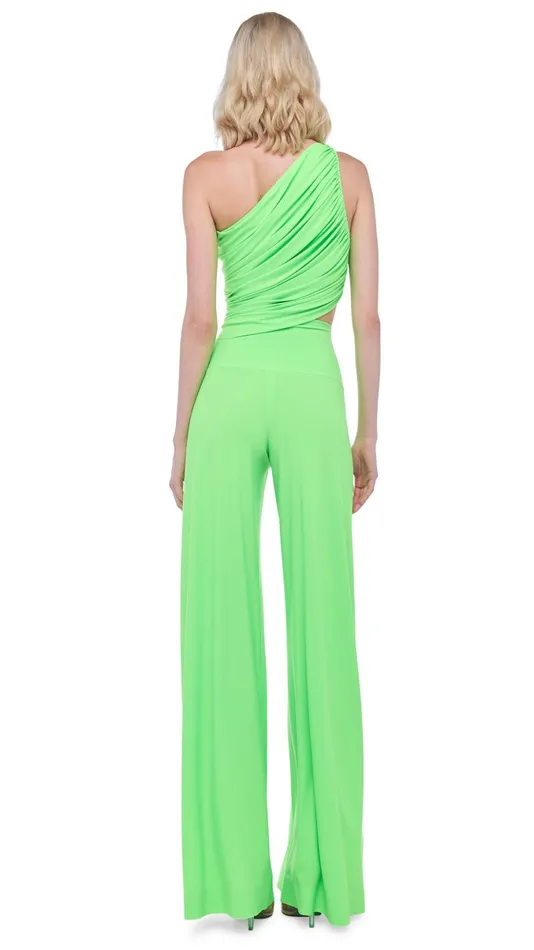 Norma Kamali Swimwear ELEPHANT PANT Neon Green 8211 Clothing