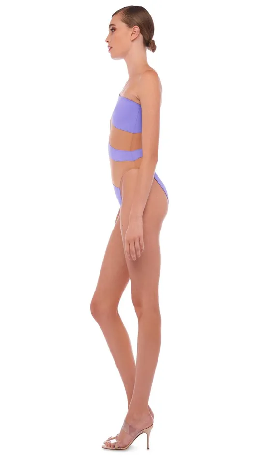 Norma Kamali Swimwear SNAKE MESH MIO Lilac 8211 Clothing
