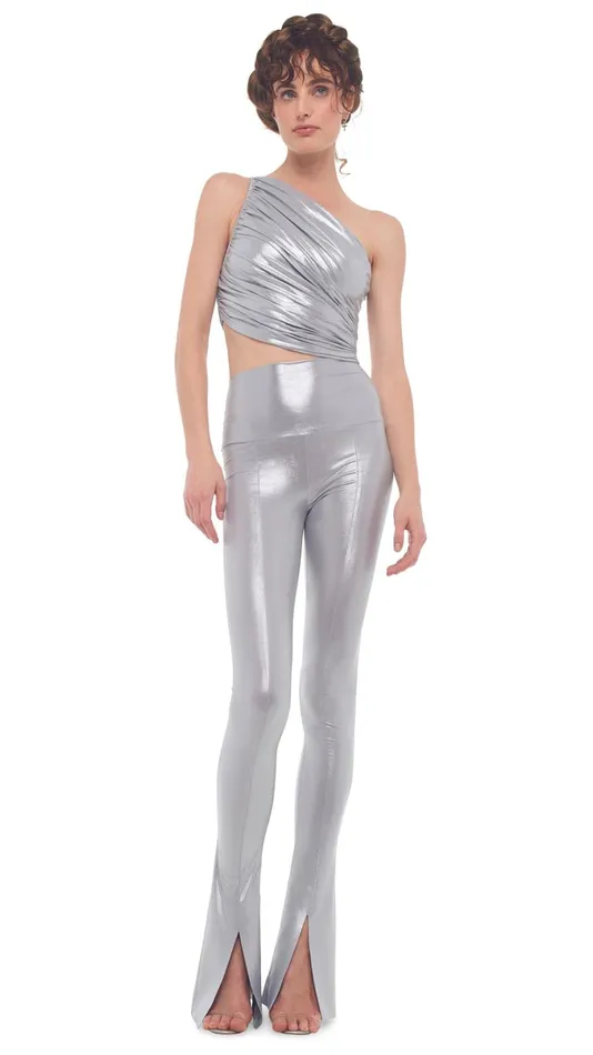 Norma Kamali Tops DIANA BRA Silver 8211 Clothing