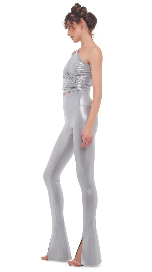 Norma Kamali Tops DIANA BRA Silver 8211 Clothing
