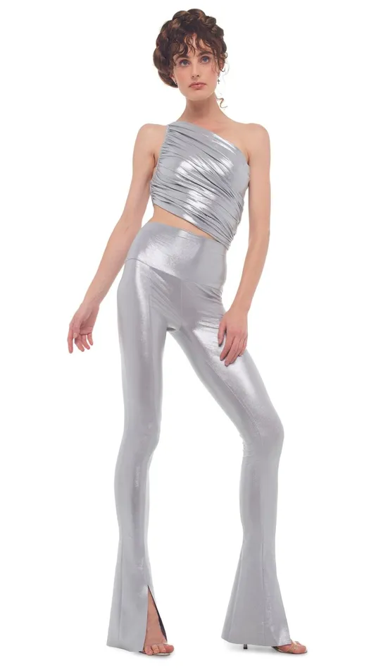 Norma Kamali Tops DIANA BRA Silver 8211 Clothing