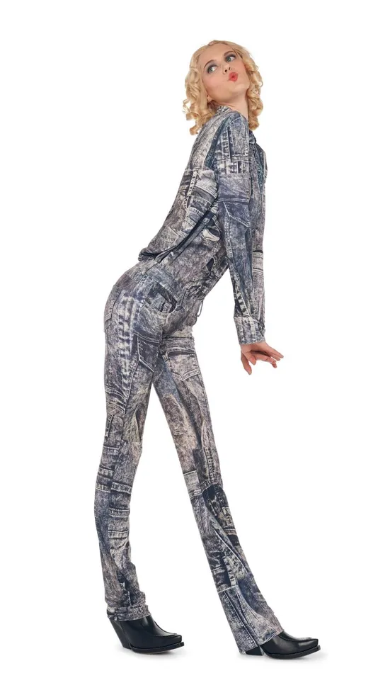 Norma Kamali Tops NK SHIRT W COLLAR STAND Blacknavy Denim Print 8211 Clothing Norma Kamali Tops NK SHIRT W COLLAR STAND Blacknavy Denim Print 8211 Clothing