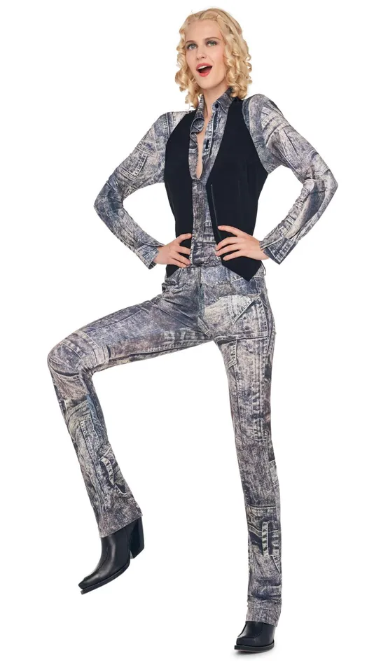 Norma Kamali Tops NK SHIRT W COLLAR STAND Blacknavy Denim Print 8211 Clothing Norma Kamali Tops NK SHIRT W COLLAR STAND Blacknavy Denim Print 8211 Clothing