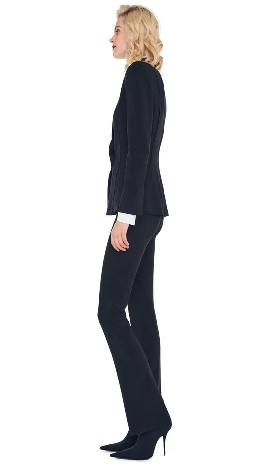 Norma Kamali Wardrobe BOOT PANT With SINGLE BREASTED BOY FIT JACKET 8211 Clothing Norma Kamali Wardrobe BOOT PANT With SINGLE BREASTED BOY FIT JACKET 8211 Clothing