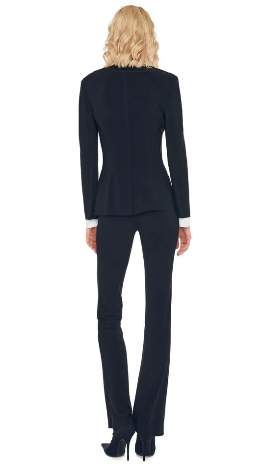 Norma Kamali Wardrobe BOOT PANT With SINGLE BREASTED BOY FIT JACKET 8211 Clothing Norma Kamali Wardrobe BOOT PANT With SINGLE BREASTED BOY FIT JACKET 8211 Clothing