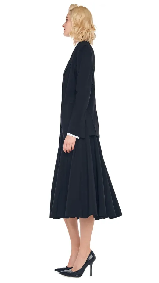 Norma Kamali Wardrobe GRACE SKIRT With EASY FIT SINGLE BREASTED JACKET 8211 Clothing Norma Kamali Wardrobe GRACE SKIRT With EASY FIT SINGLE BREASTED JACKET 8211 Clothing