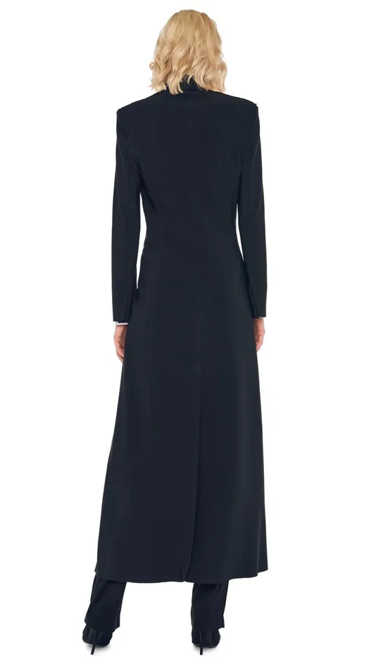 Norma Kamali Wardrobe TAPERED PLEATED TROUSER With SINGLE BREASTED COAT 8211 Clothing Norma Kamali Wardrobe TAPERED PLEATED TROUSER With SINGLE BREASTED COAT 8211 Clothing