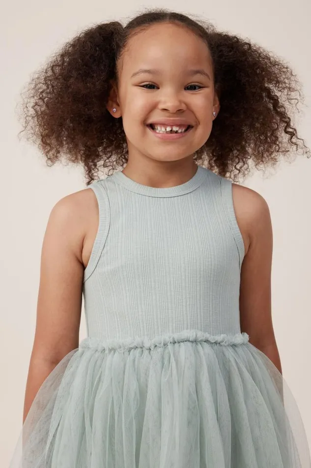 Nova Dress Up Dress Stone Green Girls Cotton On Dresses Nova Dress Up Dress Stone Green Girls Cotton On Dresses