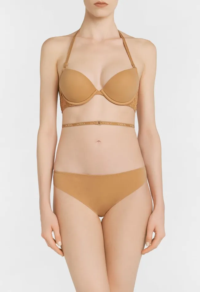 Nude Tshirt Multiway Bra With Chantilly Lace Lingerie La Perla Padded