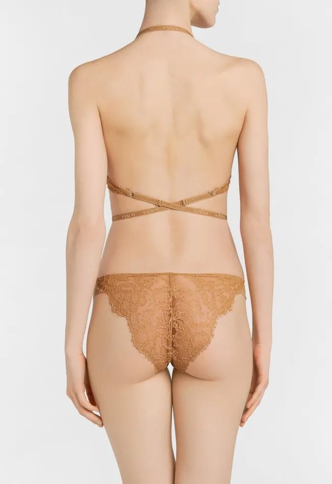 Nude Tshirt Multiway Bra With Chantilly Lace Lingerie La Perla Padded