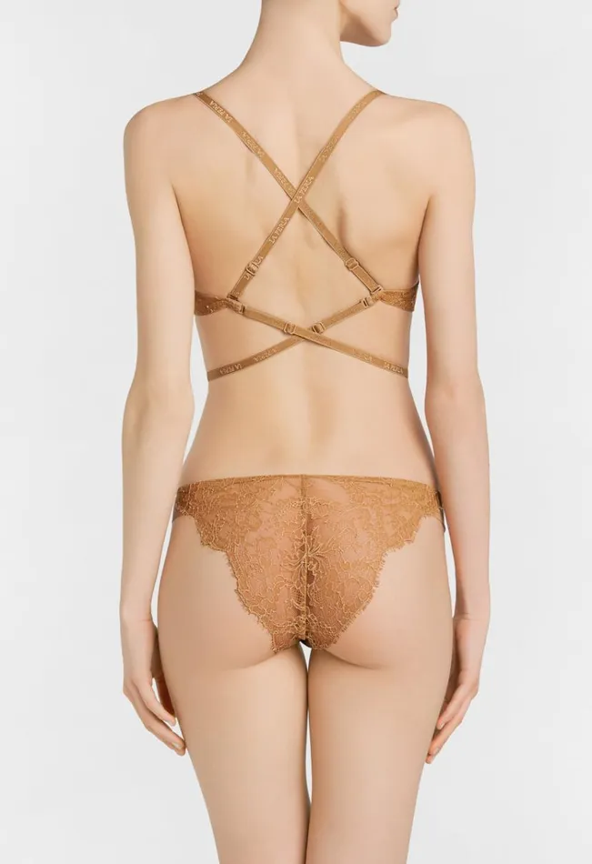 Nude Tshirt Multiway Bra With Chantilly Lace Lingerie La Perla Padded