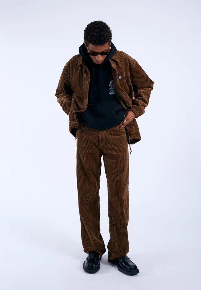 Omar 8211 Brown Cord Brown Cord Men Dr Denim Pants