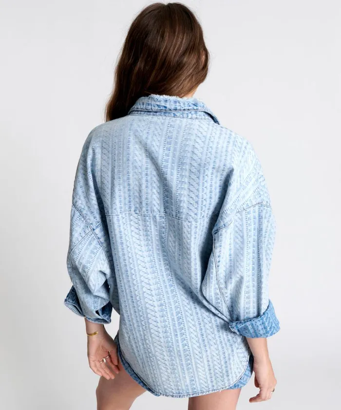 ON REPEAT DENIM DARIA SHACKET Women One Teaspoon Denim Tops ON REPEAT DENIM DARIA SHACKET Women One Teaspoon Denim Tops