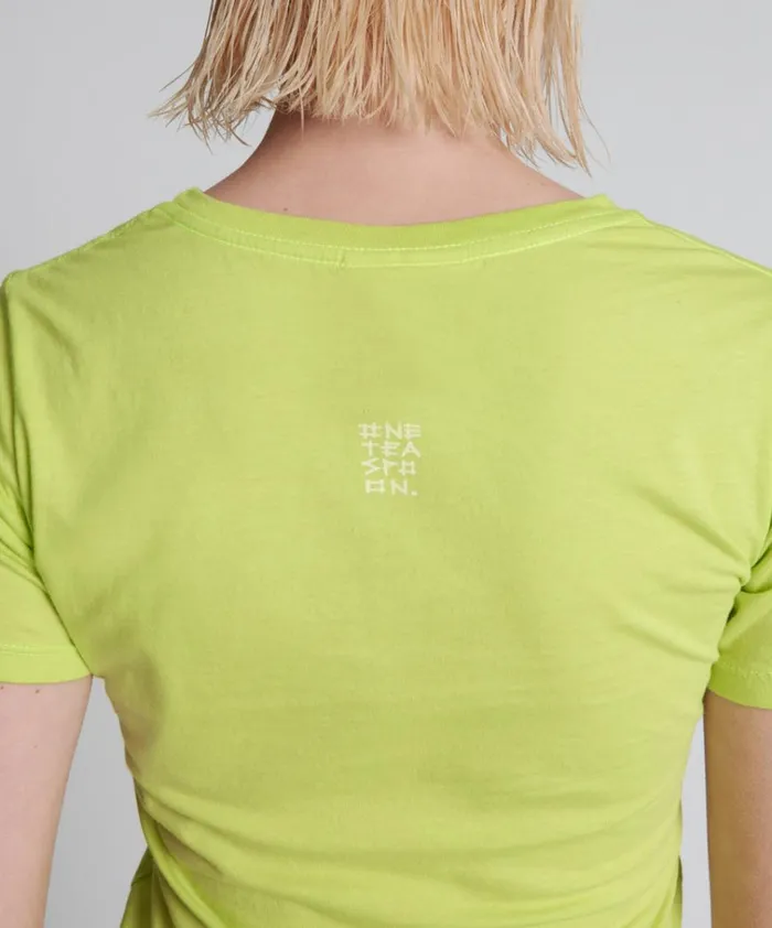 ONE TEASPOON ORGANIC FITTED LOGO TEE YELLOW Women One Teaspoon Tees and Tanks ONE TEASPOON ORGANIC FITTED LOGO TEE YELLOW Women One Teaspoon Tees and Tanks