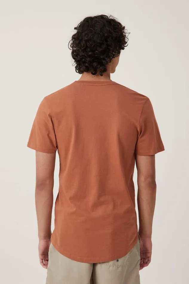Organic Longline TShirt Terracotta Men Cotton On Tees and Tanks Organic Longline TShirt Terracotta Men Cotton On Tees and Tanks