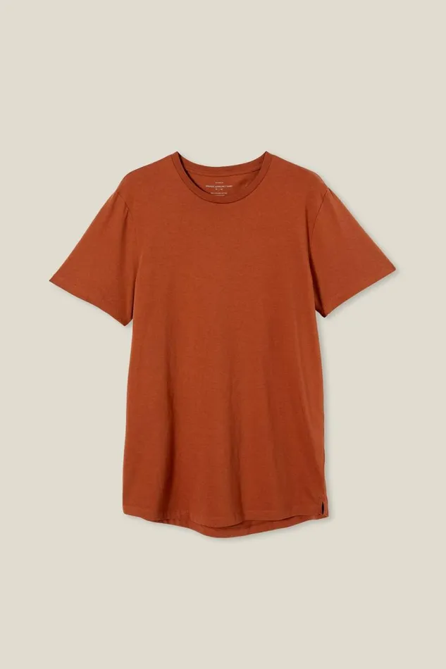 Organic Longline TShirt Terracotta Men Cotton On Tees and Tanks Organic Longline TShirt Terracotta Men Cotton On Tees and Tanks