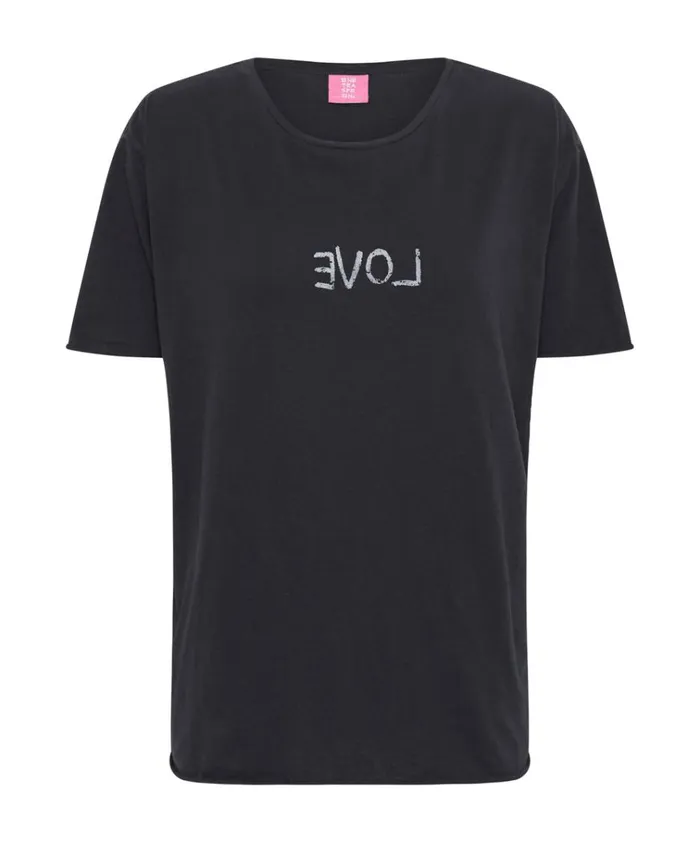 ORGANIC LOVE CREW NECK TEE Women One Teaspoon Tees and Tanks ORGANIC LOVE CREW NECK TEE Women One Teaspoon Tees and Tanks
