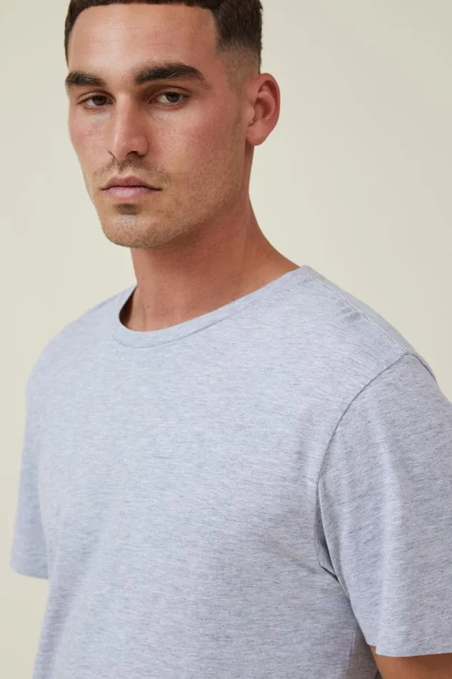 Organic Regular Fit Crew TShirt Light Grey Marle Men Cotton On Tees and Tanks Organic Regular Fit Crew TShirt Light Grey Marle Men Cotton On Tees and Tanks
