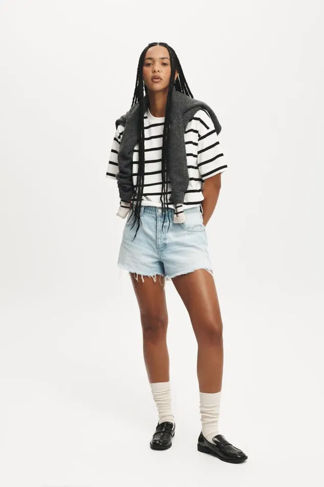 Original Cut Off Denim Short Air Blue Rip Women Cotton On Shorts Original Cut Off Denim Short Air Blue Rip Women Cotton On Shorts