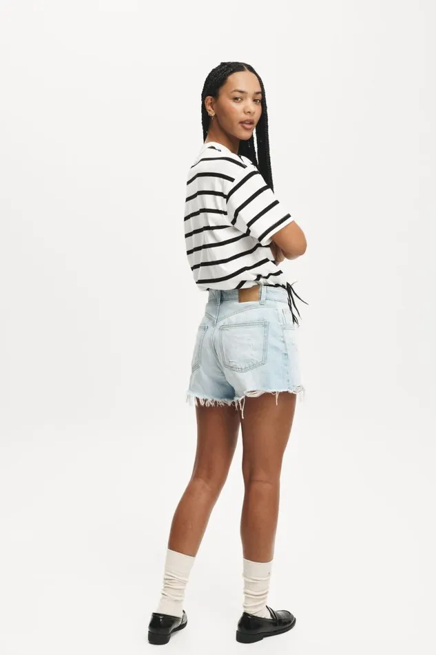 Original Cut Off Denim Short Air Blue Rip Women Cotton On Shorts Original Cut Off Denim Short Air Blue Rip Women Cotton On Shorts