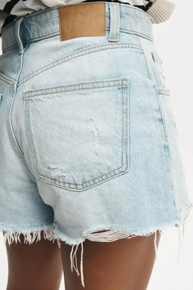 Original Cut Off Denim Short Air Blue Rip Women Cotton On Shorts Original Cut Off Denim Short Air Blue Rip Women Cotton On Shorts