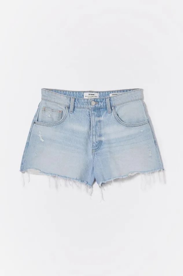 Original Cut Off Denim Short Air Blue Rip Women Cotton On Shorts Original Cut Off Denim Short Air Blue Rip Women Cotton On Shorts
