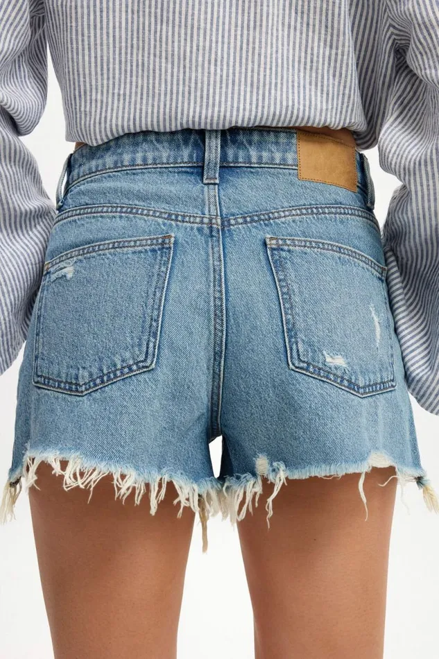 Original Cut Off Denim Short Lake Blue Rips Women Cotton On Shorts Original Cut Off Denim Short Lake Blue Rips Women Cotton On Shorts