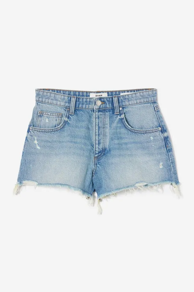 Original Cut Off Denim Short Lake Blue Rips Women Cotton On Shorts Original Cut Off Denim Short Lake Blue Rips Women Cotton On Shorts