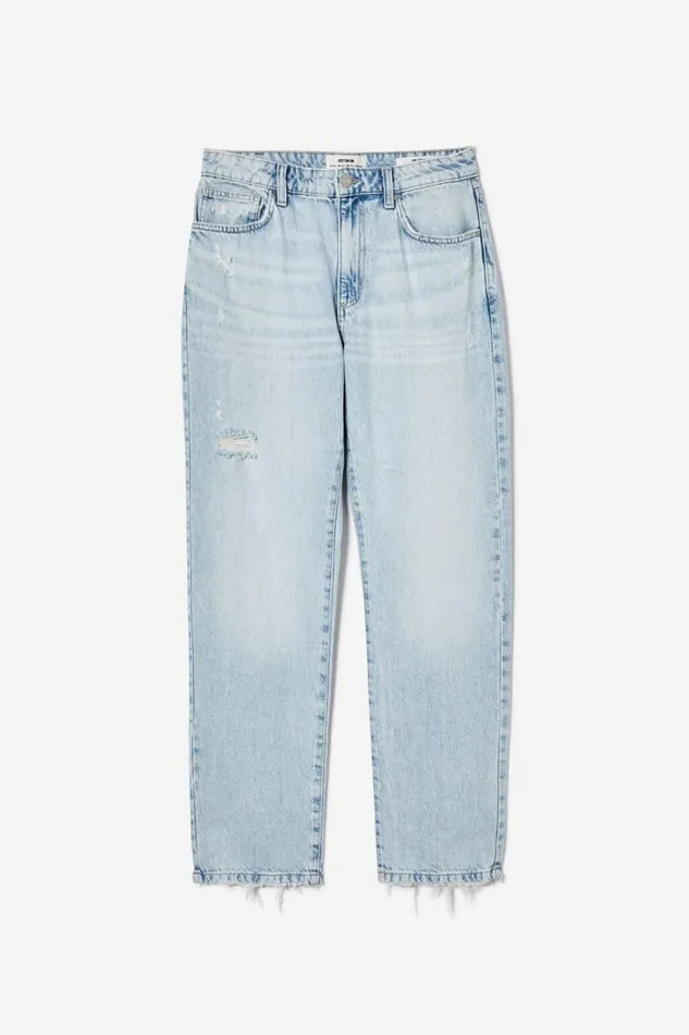 Original Straight Jean Crystal Bluewash Pocket Women Cotton On Pants Original Straight Jean Crystal Bluewash Pocket Women Cotton On Pants