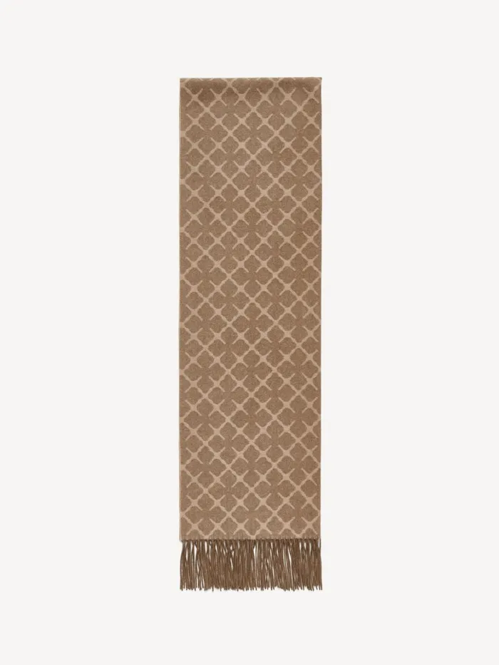 Ortega CashmereBlend Scarf Light Brown Women By Malene Birger Scarves