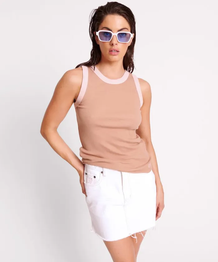 OTS 2 TONE EQUIPMENT TANK Women One Teaspoon Tees and Tanks