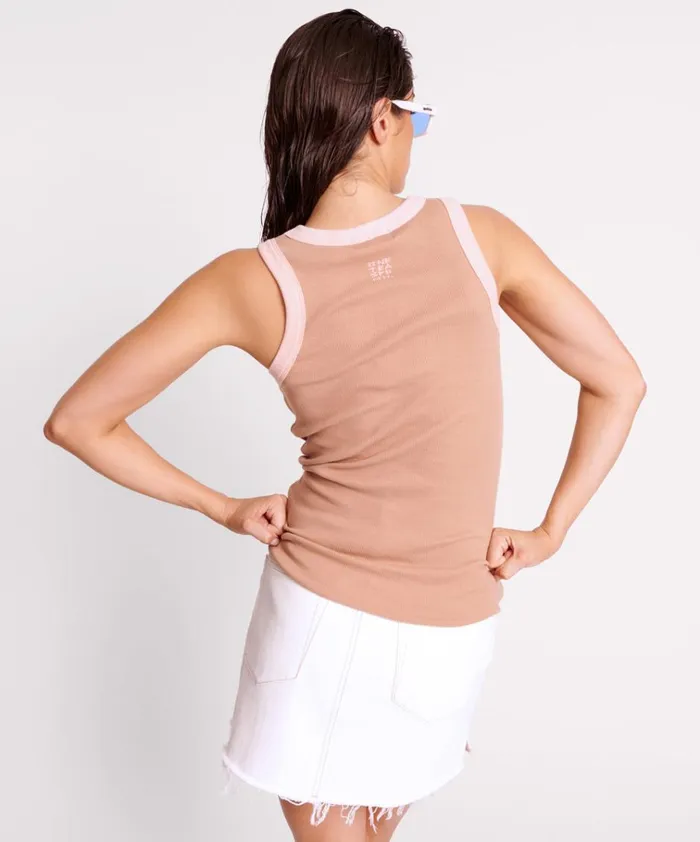 OTS 2 TONE EQUIPMENT TANK Women One Teaspoon Tees and Tanks OTS 2 TONE EQUIPMENT TANK Women One Teaspoon Tees and Tanks