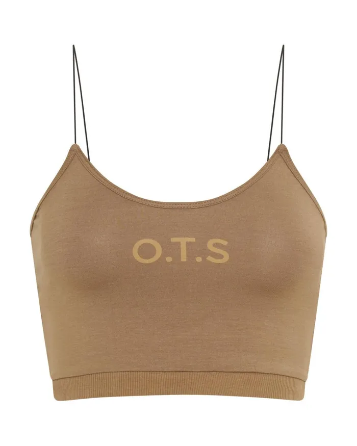 OTS STRING CROP BROWN Women One Teaspoon Intimates OTS STRING CROP BROWN Women One Teaspoon Intimates