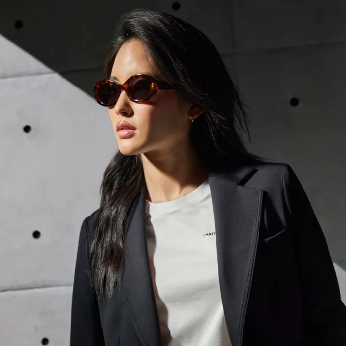 Outerwear Women GFORE DOUBLE KNIT TAILORED BLAZER Onyx Outerwear Women GFORE DOUBLE KNIT TAILORED BLAZER Onyx