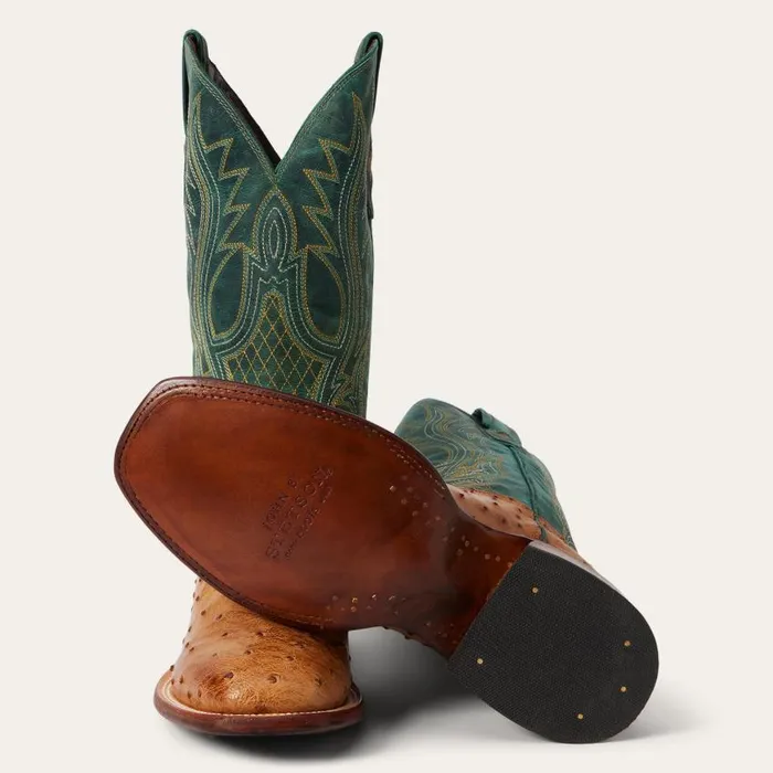 Ozzy Ostrich Boot Tan Men Stetson Exotics