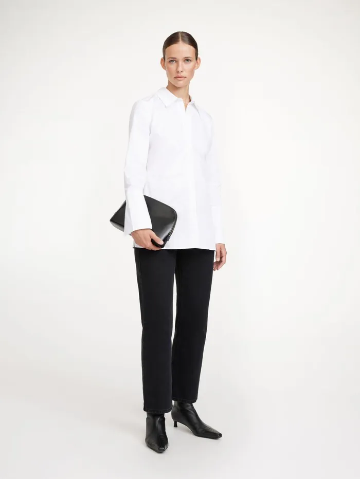 Padano Organic Cotton Shirt Pure White Women By Malene Birger Shirts