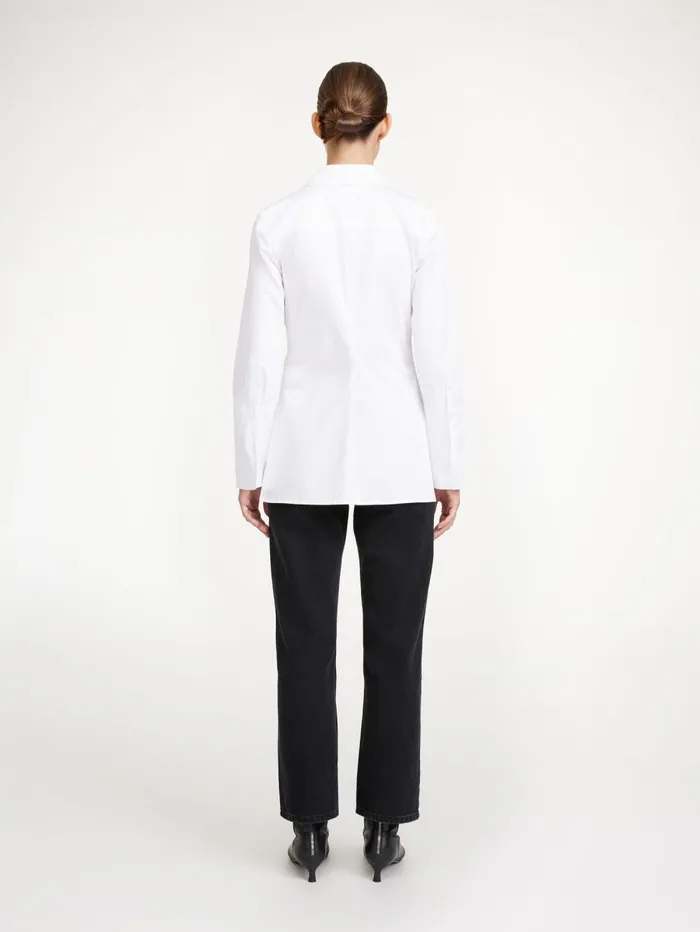 Padano Organic Cotton Shirt Pure White Women By Malene Birger Shirts