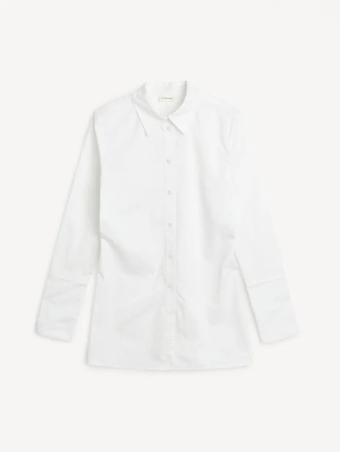 Padano Organic Cotton Shirt Pure White Women By Malene Birger Shirts