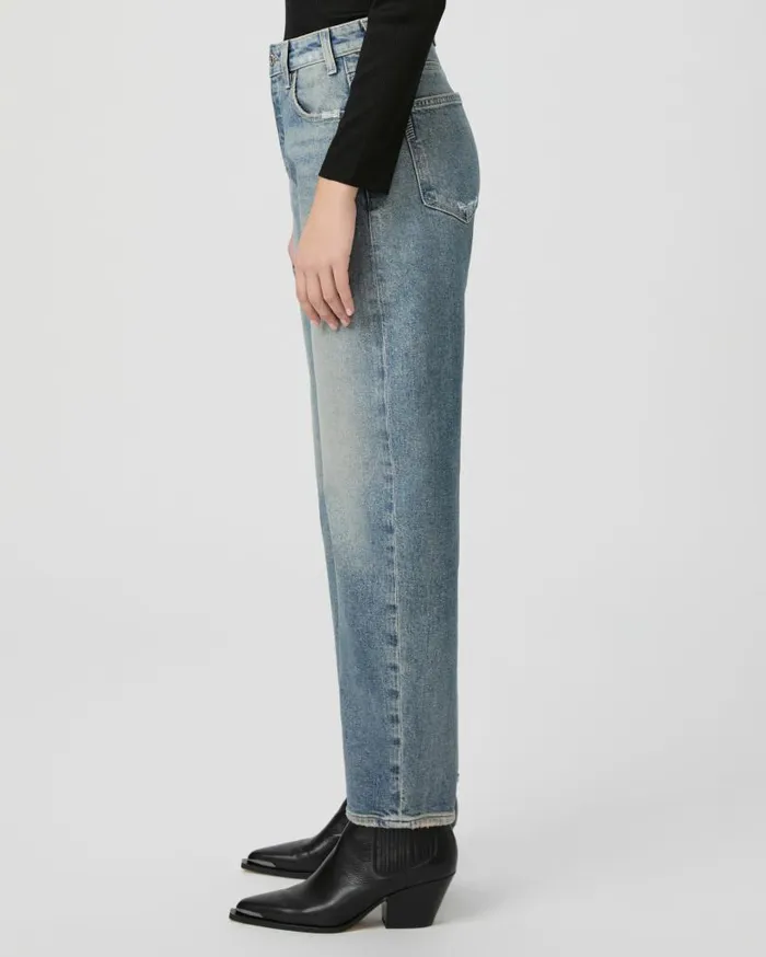 PAIGE Barrel Leg Women Alexis Barrel Leg Jean 8211 Cats Meow Distressed PAIGE Barrel Leg Women Alexis Barrel Leg Jean 8211 Cats Meow Distressed