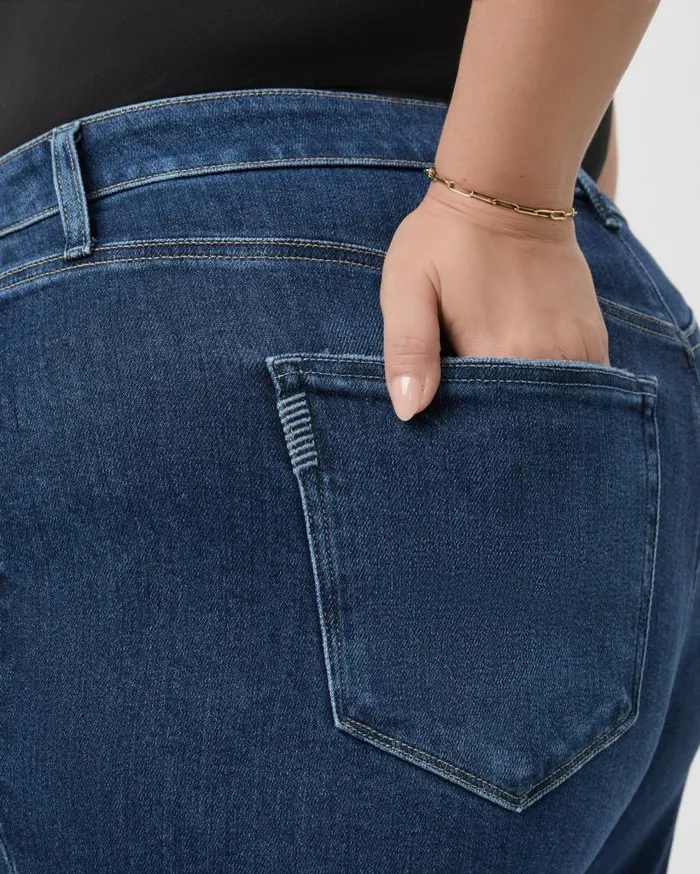 PAIGE Denim Women Anessa Plus 27 Inch Wide Leg Jean 8211 Foreign Film