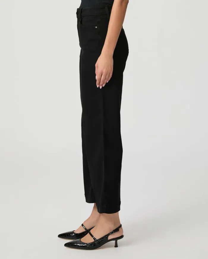 PAIGE Denim Women Anessa Wide Leg Jean 8211 Black Shadow PAIGE Denim Women Anessa Wide Leg Jean 8211 Black Shadow