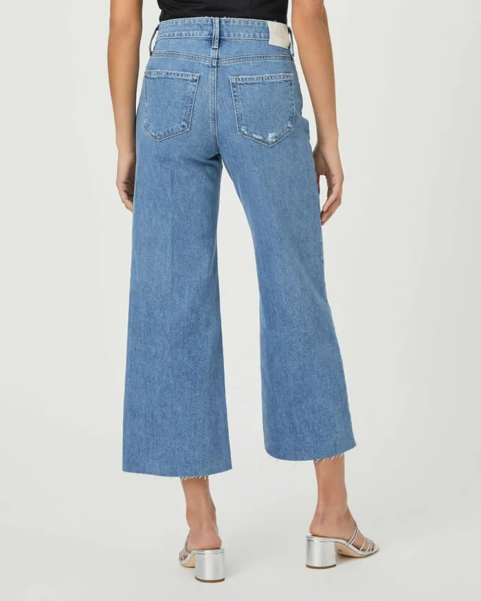 PAIGE Denim Women Anessa Wide Leg Jean 8211 Holy Grail Distressed PAIGE Denim Women Anessa Wide Leg Jean 8211 Holy Grail Distressed