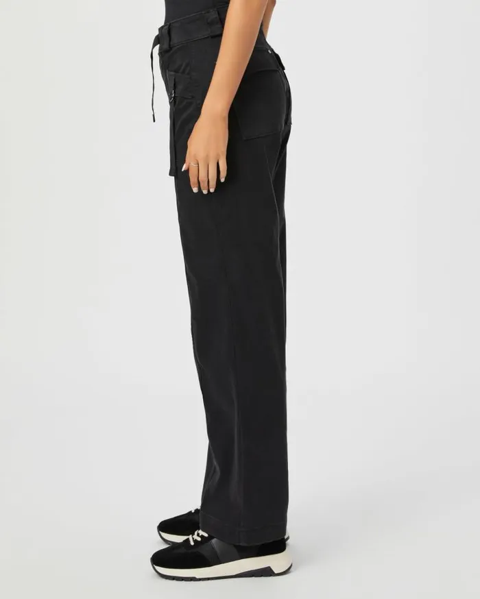 PAIGE Denim Women Brooklyn 31 Inch Wide Leg Pant 8211 Charcoal Black PAIGE Denim Women Brooklyn 31 Inch Wide Leg Pant 8211 Charcoal Black