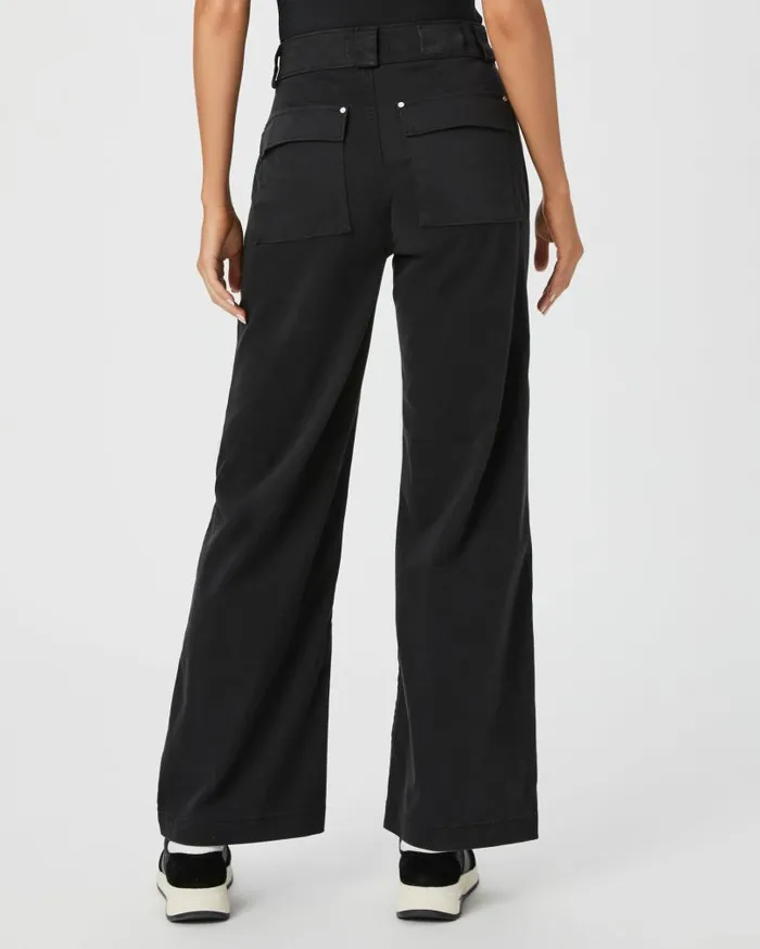 PAIGE Denim Women Brooklyn 31 Inch Wide Leg Pant 8211 Charcoal Black PAIGE Denim Women Brooklyn 31 Inch Wide Leg Pant 8211 Charcoal Black