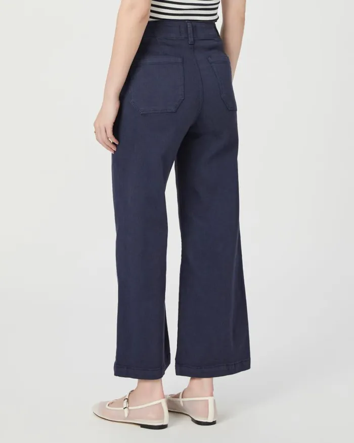 PAIGE Denim Women Brooklyn Crop Wide Leg Pant 8211 Vintage Cosmic Navy PAIGE Denim Women Brooklyn Crop Wide Leg Pant 8211 Vintage Cosmic Navy