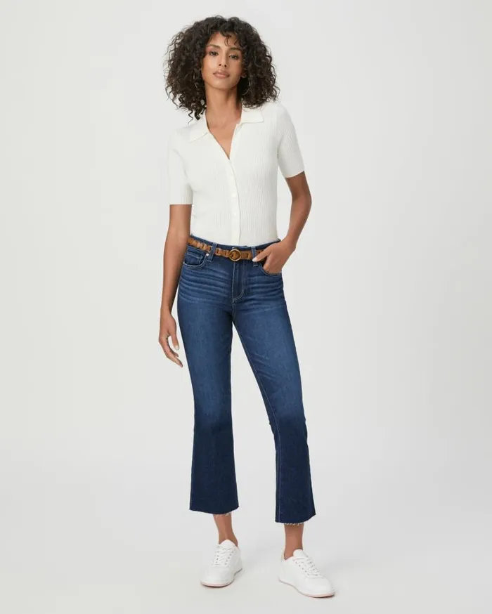 PAIGE Denim Women Colette Crop Flare Jean 8211 Sagrada