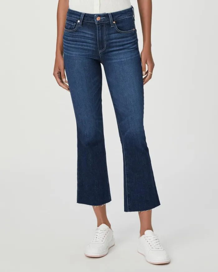 PAIGE Denim Women Colette Crop Flare Jean 8211 Sagrada PAIGE Denim Women Colette Crop Flare Jean 8211 Sagrada